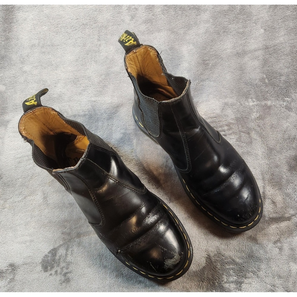 Dr Martens Boots Womens 8 Black Chelsea 2976 Leather Doc Airwair Mens 7 - Picture 7 of 13